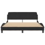 Estructura de cama con cabecero de terciopelo negro 160x200 cm de , Camas y somieres - Ref: Foro24-373214, Precio: 171,41 €, ...
