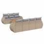 Juego de sofás de jardín con cojines beige 8 pzas ratán PE de , Conjuntos de jardín - Ref: Foro24-3257242, Precio: 546,90 €, ...