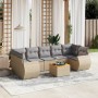 Juego de sofás de jardín con cojines beige 8 pzas ratán PE de , Conjuntos de jardín - Ref: Foro24-3257249, Precio: 525,36 €, ...