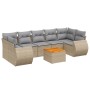 Juego de sofás de jardín con cojines beige 8 pzas ratán PE de , Conjuntos de jardín - Ref: Foro24-3257249, Precio: 525,36 €, ...