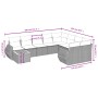 Set de sofás de jardín 10 pzas cojines ratán sintético negro de , Conjuntos de jardín - Ref: Foro24-3257497, Precio: 653,64 €...