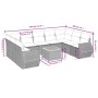 Set de sofás de jardín 10 pzas con cojines ratán sintético gris de , Conjuntos de jardín - Ref: Foro24-3257481, Precio: 625,2...