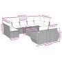Set de sofás de jardín 10 pzas cojines ratán sintético negro de , Conjuntos de jardín - Ref: Foro24-3257483, Precio: 653,64 €...