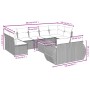 Set de sofás de jardín 10 pzas con cojines ratán sintético gris de , Conjuntos de jardín - Ref: Foro24-3257488, Precio: 625,2...