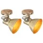 Lámparas de pared/techo industrial 2 uds latón 20x25 cm E27 de , Lámparas - Ref: Foro24-320509, Precio: 62,47 €, Descuento: %