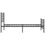 Estructura de cama con cabecero y estribo metal negro 75x190 cm de , Camas y somieres - Ref: Foro24-355569, Precio: 63,34 €, ...