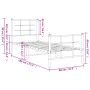 Estructura de cama con cabecero y estribo metal negro 75x190 cm de , Camas y somieres - Ref: Foro24-355569, Precio: 63,34 €, ...