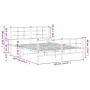 Estructura de cama cabecero y estribo metal negro 150x200 cm de , Camas y somieres - Ref: Foro24-355581, Precio: 122,17 €, De...