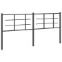 Cabecero de metal negro 180 cm de , Cabeceros y pies de cama - Ref: Foro24-355597, Precio: 35,55 €, Descuento: %