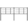 Cabecero de metal negro 180 cm de , Cabeceros y pies de cama - Ref: Foro24-355597, Precio: 35,55 €, Descuento: %