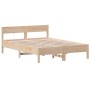 Estructura de cama con cabecero madera maciza pino 120x190 cm de , Camas y somieres - Ref: Foro24-842774, Precio: 108,45 €, D...