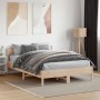 Estructura de cama con cabecero madera maciza pino 120x190 cm de , Camas y somieres - Ref: Foro24-842774, Precio: 108,45 €, D...