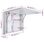Mueble de baño con espejo LED 80x9,5x55 cm de vidaXL, Tocadores de baño - Ref: Foro24-285120, Precio: 150,69 €, Descuento: %