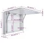 Mueble de baño con espejo LED 80x9,5x55 cm de vidaXL, Tocadores de baño - Ref: Foro24-285120, Precio: 147,79 €, Descuento: %