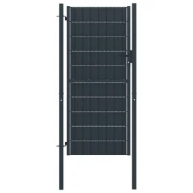 PVC- und anthrazitgraues Stahlgittertor 100x204 cm von vidaXL, Gartentore - Ref: Foro24-145236, Preis: 238,65 €, Rabatt: %
