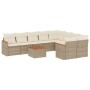 Juego de sofás jardín con cojines beige 10 pzas ratán sintético de , Conjuntos de jardín - Ref: Foro24-3226310, Precio: 610,4...
