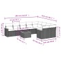 Set de sofás de jardín 10 pzas con cojines ratán sintético gris de , Conjuntos de jardín - Ref: Foro24-3226312, Precio: 561,9...