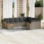 10-piece garden sofa set with gray synthetic rattan cushions by , Garden sets - Ref: Foro24-3226319, Price: 569,18 €, Discoun...