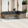 Set de sofás de jardín 10 pzas con cojines ratán sintético gris de , Conjuntos de jardín - Ref: Foro24-3226319, Precio: 561,9...