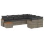 Set de sofás de jardín 10 pzas con cojines ratán sintético gris de , Conjuntos de jardín - Ref: Foro24-3226319, Precio: 561,9...