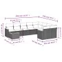 10-piece garden sofa set with gray synthetic rattan cushions by , Garden sets - Ref: Foro24-3226319, Price: 569,18 €, Discoun...