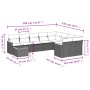 Set de sofás de jardín 10 pzas con cojines ratán sintético gris de , Conjuntos de jardín - Ref: Foro24-3226319, Precio: 561,9...
