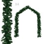 Guirnaldas de Navidad 4 unidades PVC verde 270 cm de vidaXL, Adornos festivos - Ref: Foro24-284308, Precio: 64,47 €, Descuent...