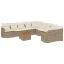 Set de sofás de jardín 11pzas con cojines ratán sintético beige de , Conjuntos de jardín - Ref: Foro24-3226359, Precio: 667,5...