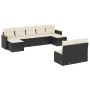 Set de sofás de jardín 8 piezas y cojines ratán sintético negro de , Conjuntos de jardín - Ref: Foro24-3226371, Precio: 438,3...