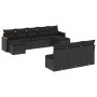 Set de sofás de jardín 10 pzas cojines ratán sintético negro de , Conjuntos de jardín - Ref: Foro24-3226384, Precio: 561,20 €...