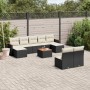 Set de sofás de jardín 10 pzas cojines ratán sintético negro de , Conjuntos de jardín - Ref: Foro24-3226378, Precio: 475,48 €...