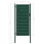 Puerta de valla de PVC y acero verde 100x204 cm de vidaXL, Puertas de jardín - Ref: Foro24-145231, Precio: 243,26 €, Descuent...