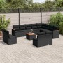 Set de sofás de jardín y cojines 13 pzas ratán sintético negro de , Conjuntos de jardín - Ref: Foro24-3226475, Precio: 823,14...