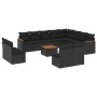 Set de sofás de jardín y cojines 13 pzas ratán sintético negro de , Conjuntos de jardín - Ref: Foro24-3226475, Precio: 823,14...