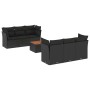 Set de comedor de jardín 7 pzas y cojines ratán sintético negro de , Conjuntos de jardín - Ref: Foro24-3255817, Precio: 480,1...