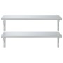 Estantes de pared 2 uds acero inoxidable plateado 100x40 cm en Estanterías | Comprar online en Foru.es