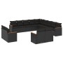 Set de sofás de jardín y cojines 13 pzas ratán sintético negro de , Conjuntos de jardín - Ref: Foro24-3226524, Precio: 893,78...