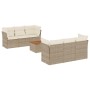 Set sofás de jardín 7 piezas y cojines ratán sintético beige de , Conjuntos de jardín - Ref: Foro24-3255820, Precio: 498,25 €...