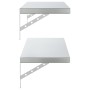 Estantes de pared 2 uds acero inoxidable plateado 100x30 cm en Estanterías | Comprar online en Foru.es