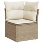 Juego de sofás de jardín con cojines beige 8 pzas ratán PE de , Conjuntos de jardín - Ref: Foro24-3255904, Precio: 543,99 €, ...