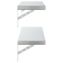 Estantes de pared 2 uds acero inoxidable plateado 100x23,5 cm en Estanterías | Comprar online en Foru.es