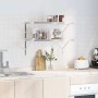 Estantes de pared 2 uds acero inoxidable plateado 75x40 cm en Estanterías | Comprar online en Foru.es