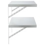 Estantes de pared 2 uds acero inoxidable plateado 75x40 cm en Estanterías | Comprar online en Foru.es