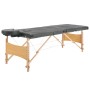 Camilla de masaje 4 zonas estructura madera antracita 186x68 cm de vidaXL, Mesas de masaje - Ref: Foro24-110173, Precio: 180,...