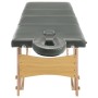 Camilla de masaje 4 zonas estructura madera antracita 186x68 cm de vidaXL, Mesas de masaje - Ref: Foro24-110173, Precio: 180,...