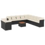 Set de sofás de jardín 12 piezas cojines ratán sintético negro de , Conjuntos de jardín - Ref: Foro24-3256056, Precio: 766,95...
