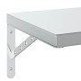 Estantes de pared 2 uds acero inoxidable plateado 75x30 cm en Estanterías | Comprar online en Foru.es