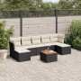 Set de sofás de jardín 8 piezas y cojines ratán sintético negro de , Conjuntos de jardín - Ref: Foro24-3256105, Precio: 428,5...