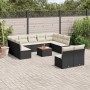 Set de sofás de jardín 12 piezas cojines ratán sintético negro de , Conjuntos de jardín - Ref: Foro24-3256217, Precio: 631,52...