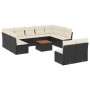 Set de sofás de jardín 12 piezas cojines ratán sintético negro de , Conjuntos de jardín - Ref: Foro24-3256217, Precio: 631,52...